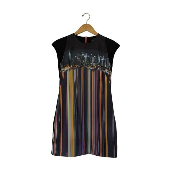 Ted Baker London Nula Skyline Dress Size 0 - Picture 3 of 5